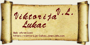 Viktorija Lukač vizit kartica